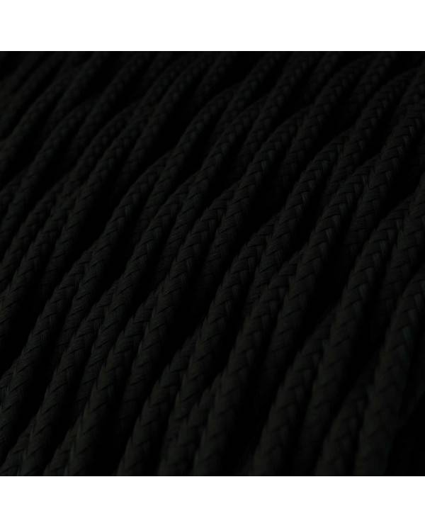 Candeeiro suspenso com cabo têxtil, abajur de grade Drop e detalhes em metal - Fabricado em Itália