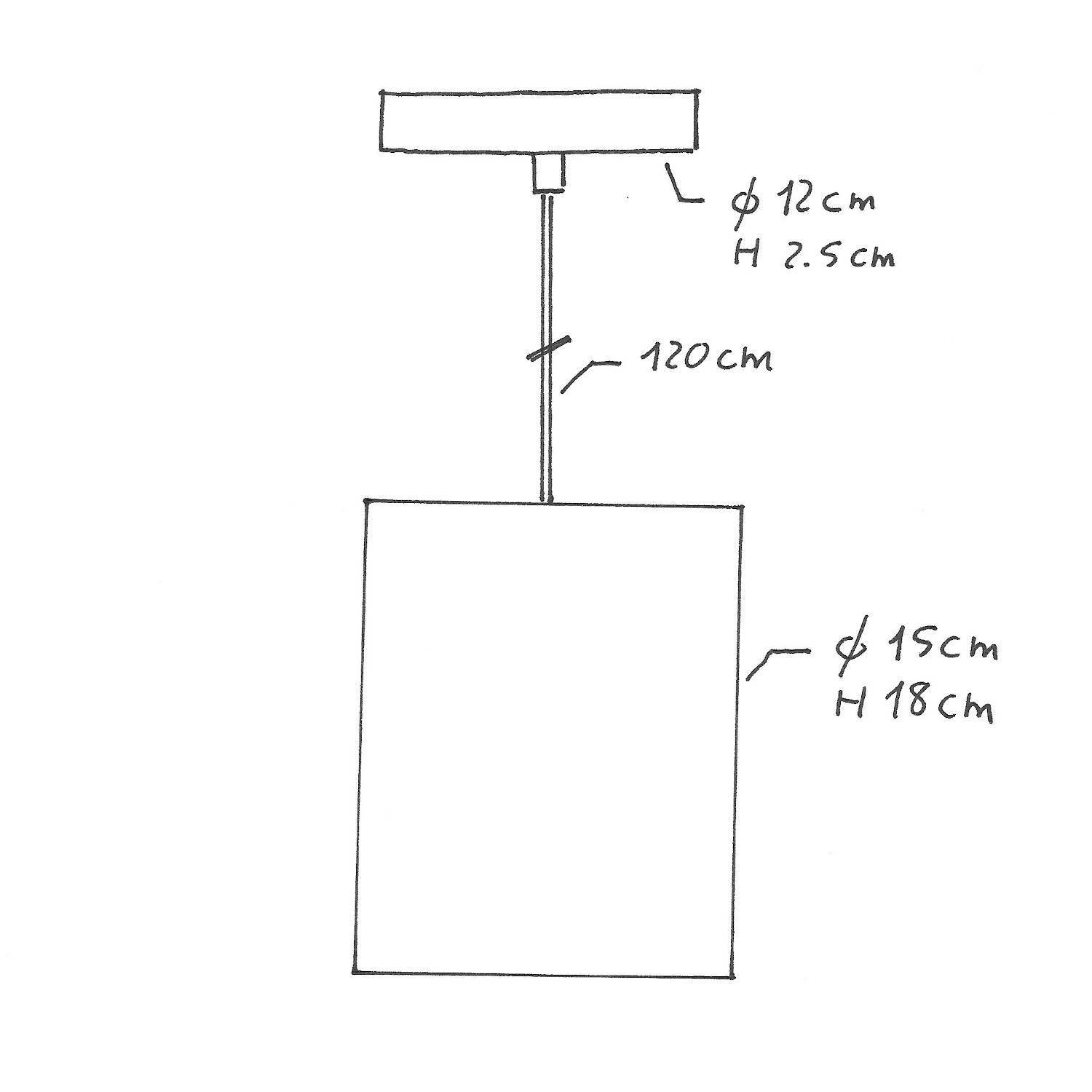 Lampa wisząca z kablem w oplocie, kloszem Cilindro z rafii i metalowymi elementami - Made in Italy