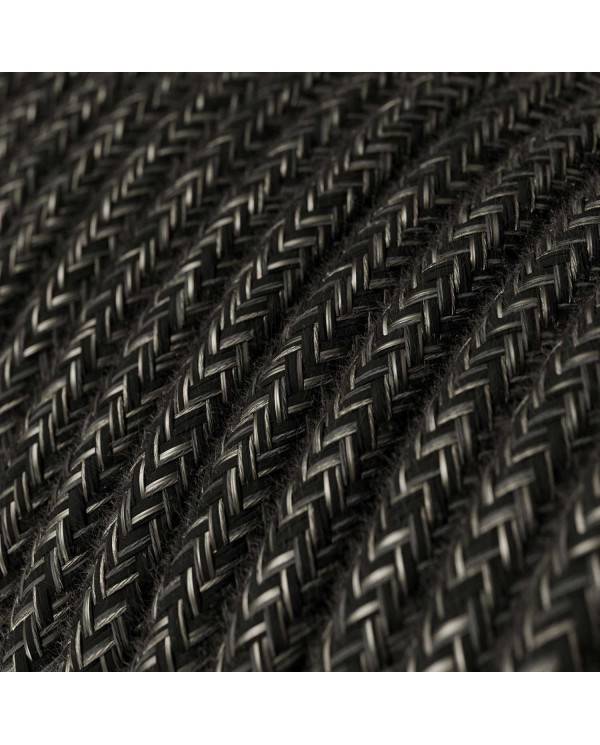 Pânză - Suspensie cu 5 pendule, fabricată în Italia, completă cu cablu textil și finisaje din metal