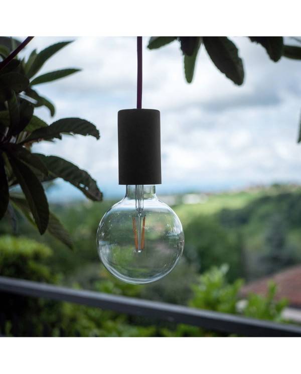 EIVA ELEGANT, set de suport pentru lămpi exterior din silicon, model E27 - primul suport de lămpi IP65 cablabil din lume