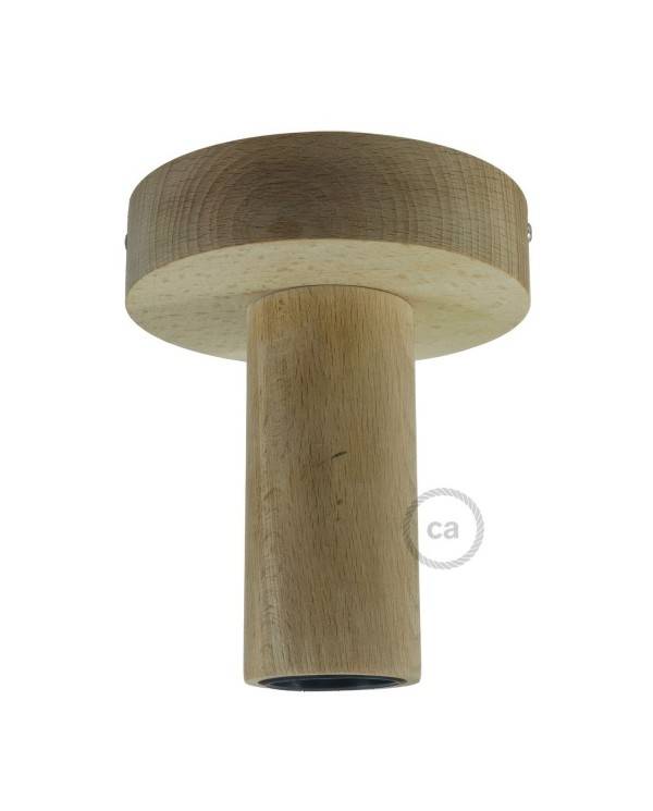 Fermaluce Wood M, lampa de tavan sau perete din lemn vopsit