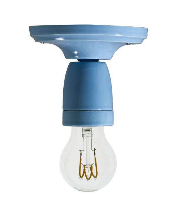 Kinkiet lampa Fermaluce Color, kolorowe porcelanowe źródło światła ściennego lub sufitowego