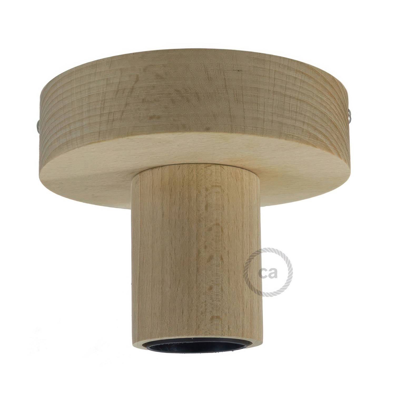 Fermaluce Wood S, lampa de plafon din lemn natural pentru peretele sau tavanul dumneavoastră