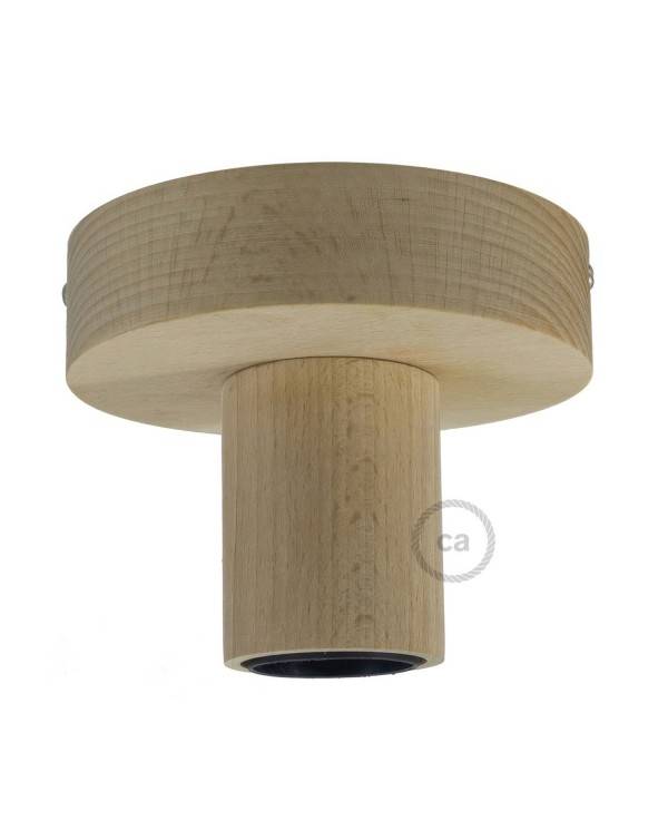 Fermaluce Wood S, lámpara de pared o techo de madera