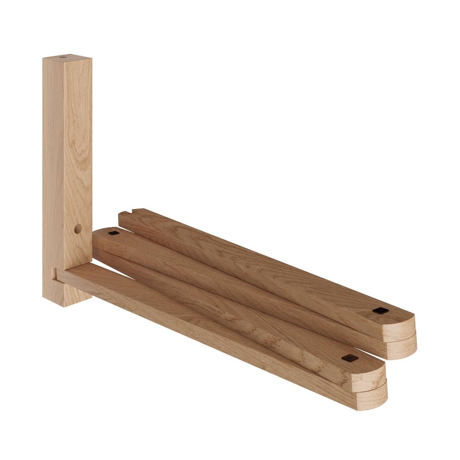 Pinocchio XL, soporte de pared de madera regulable para lámparas de pared