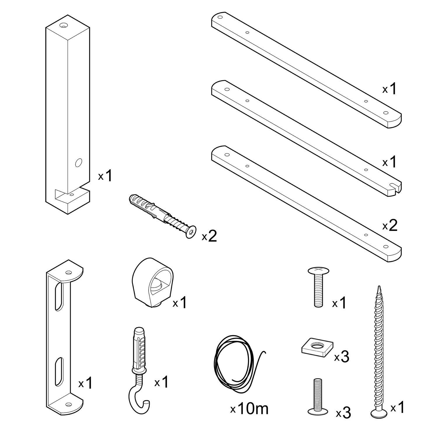 Pinocchio XL, soporte de pared de madera regulable para lámparas de pared