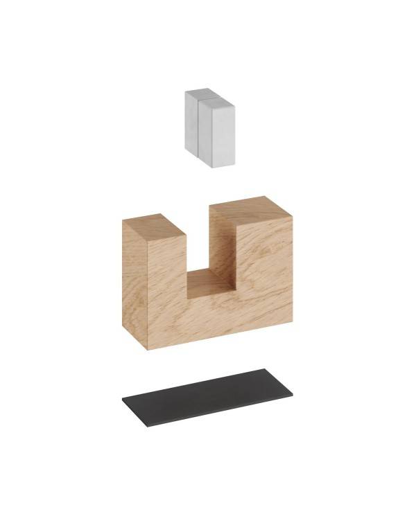 Kit pies de madera, soporte para lámparas de mesa