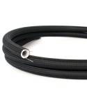 Creative-Tube fleksibelt rør, Rayon Black RM04 stofbeklædning, diameter 20 mm