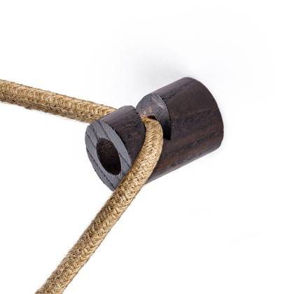 Decentralizer - dřevěný stropní nebo nástěnný "V" háček pro textilní elektrické kabely.