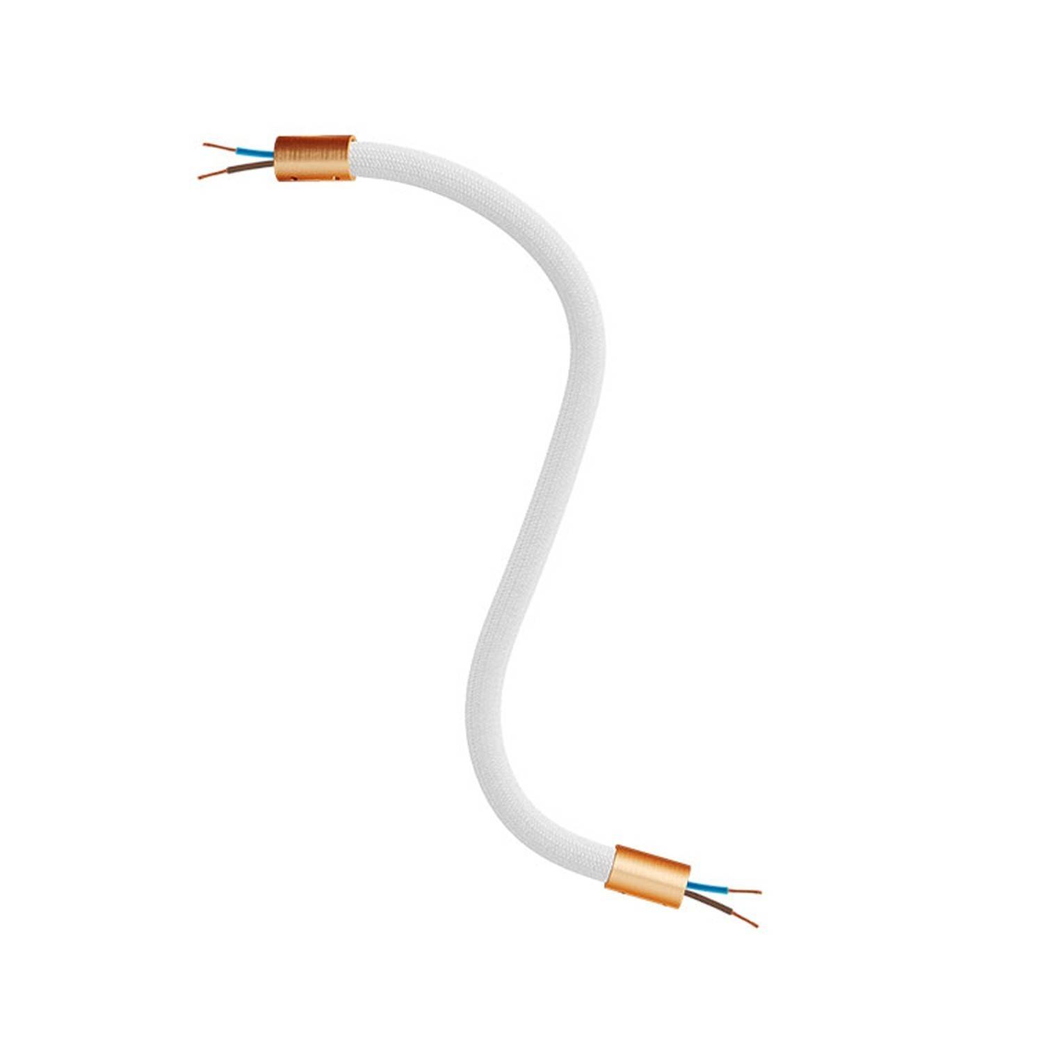 Kitul Creative Flex este un tub flexibil acoperit cu material alb RM01, prevăzut cu terminale metalice.