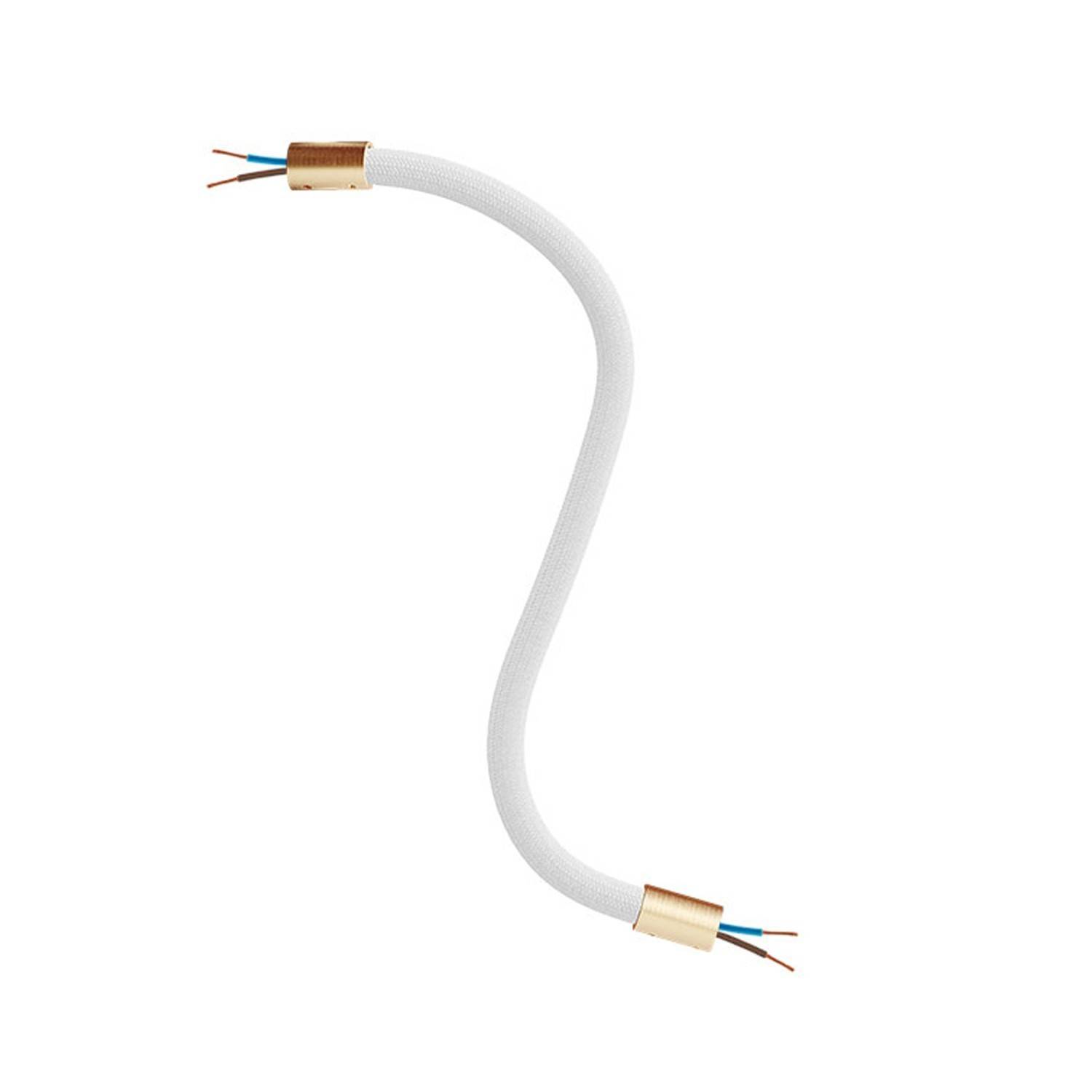 Kit Creative Flex flexibles gewebeummanteltes Kabelrohr, RM01 weiß mit Metallenden