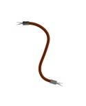 Kit Creative Flex flexible tube covered in Brown RM13 fabric with metal terminals