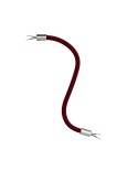 Kit Creative Flex flexible tube covered in Burgundy RM19 fabric with metal terminals