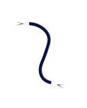 Kit Creative Flex flexible tube covered in Navy Blue RM20 fabric with metal terminals