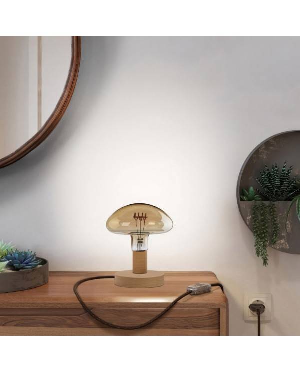 Dřevěná stolní lampička Posaluce Houba