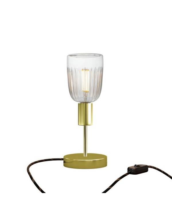 Alzaluce Tiche Metal Table Lamp with two-pin plug