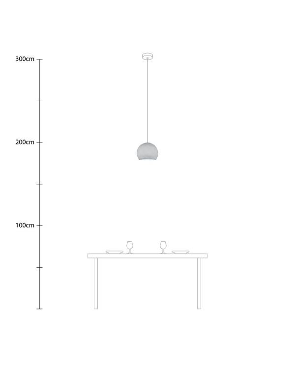 Pendelleuchte mit kuppelförmigem Lampenschirm Cupola