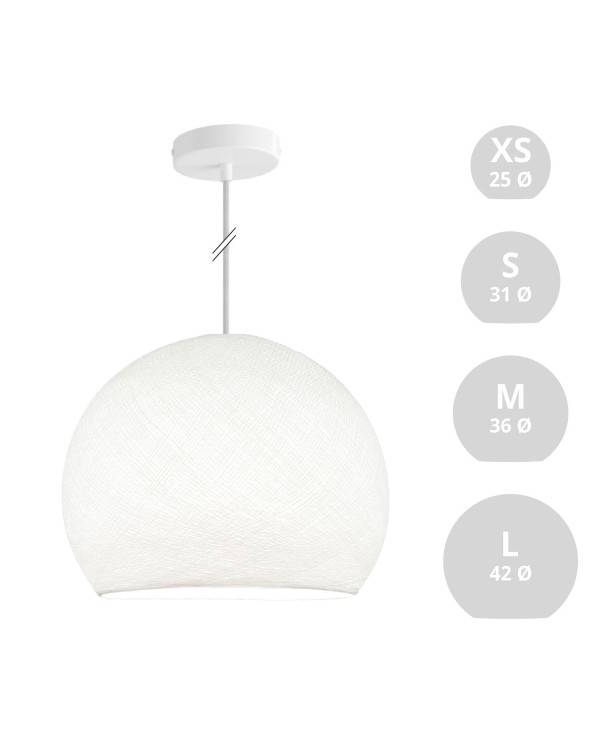 Hanglamp met hangemaakte Dome Lampenkap