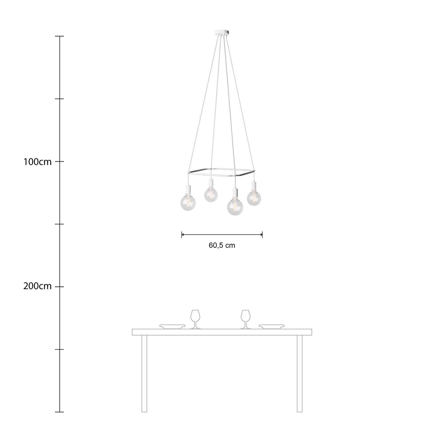 4-faldet Cage Globe Lamp