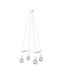 4 Pendels Cage Lamp Globe