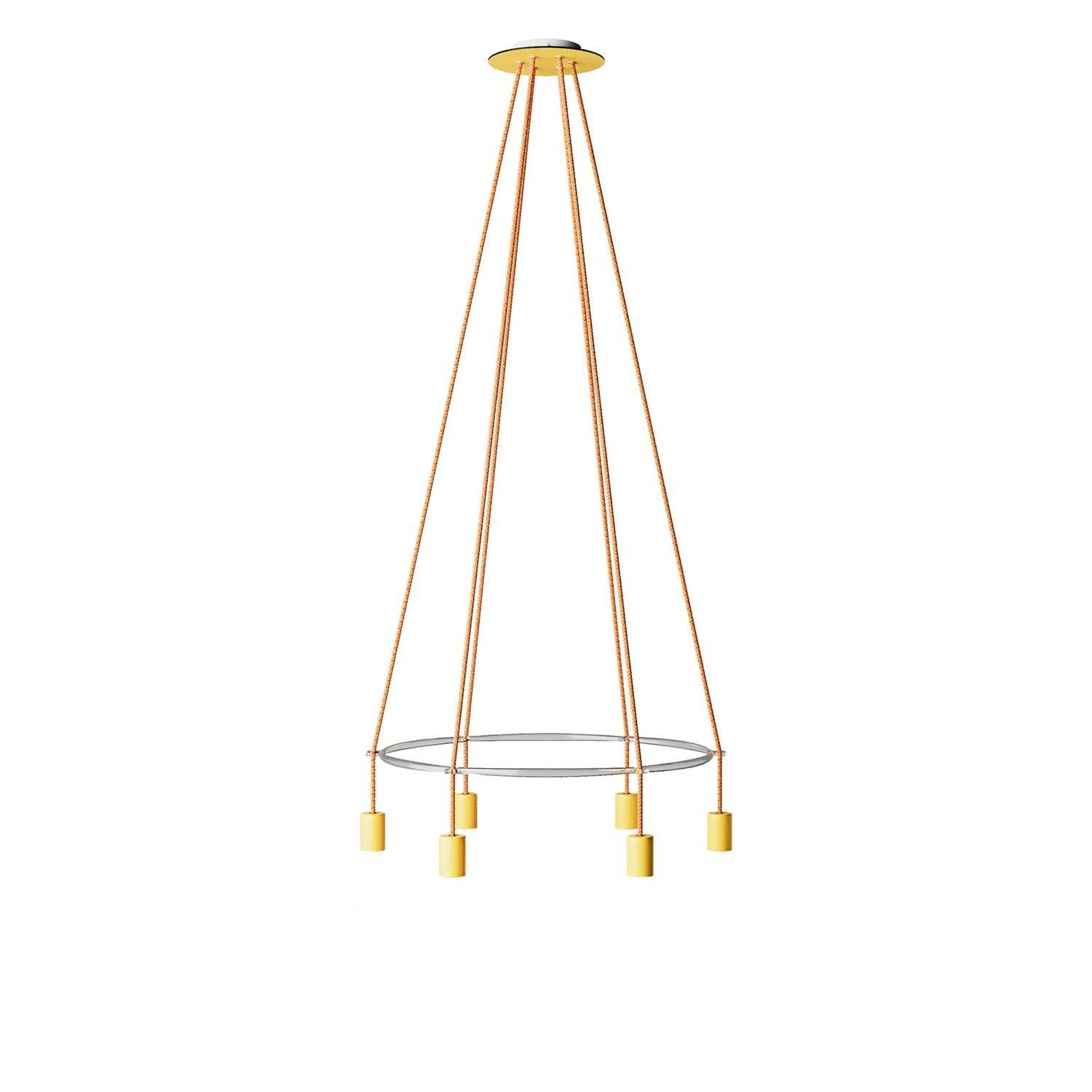 6 Pendels Cage Edison ST64 Lamp