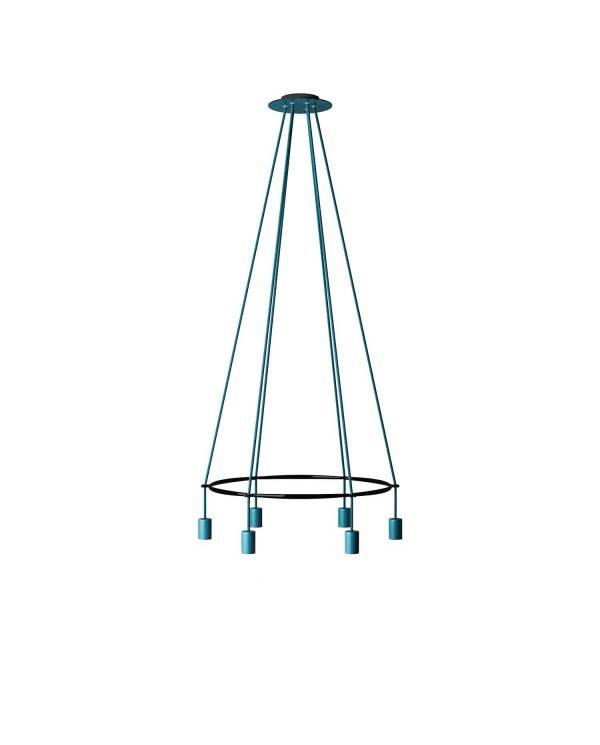 Candeeiro Gaiola Edison ST64 de 6 suspensões