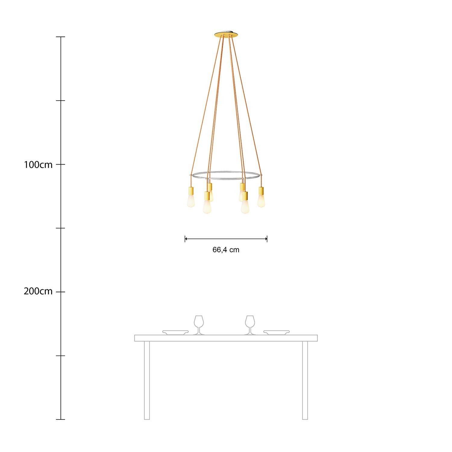 6 ágú keret Edison ST64 izzókkal