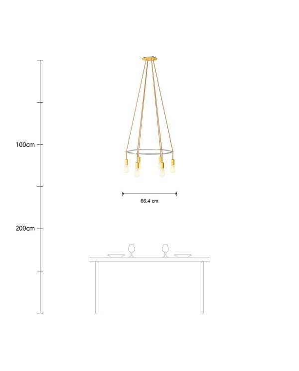 Żyrandol Cage Edison ST64 z 6 ramionami