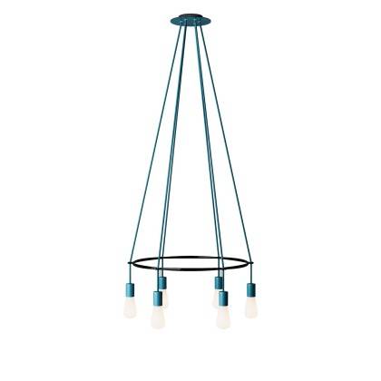 6 Pendels Cage Edison ST64 Lamp