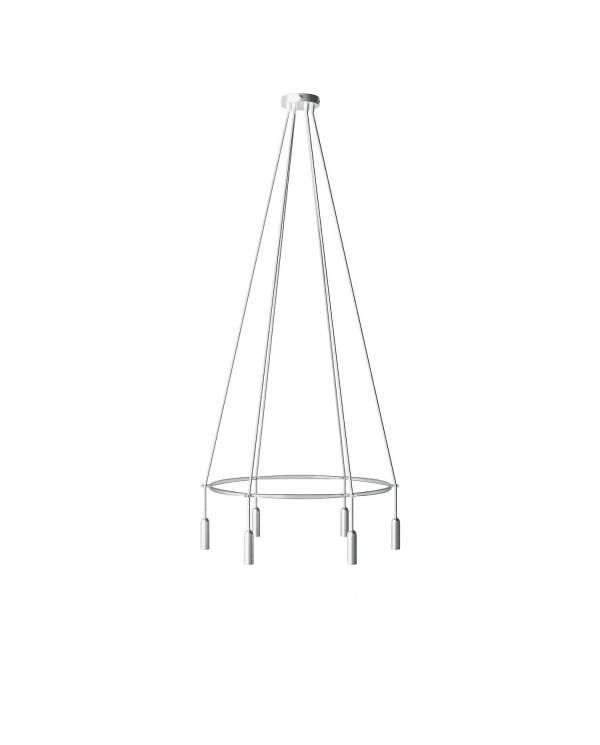 6 Pendels Cage P-Light Lamp