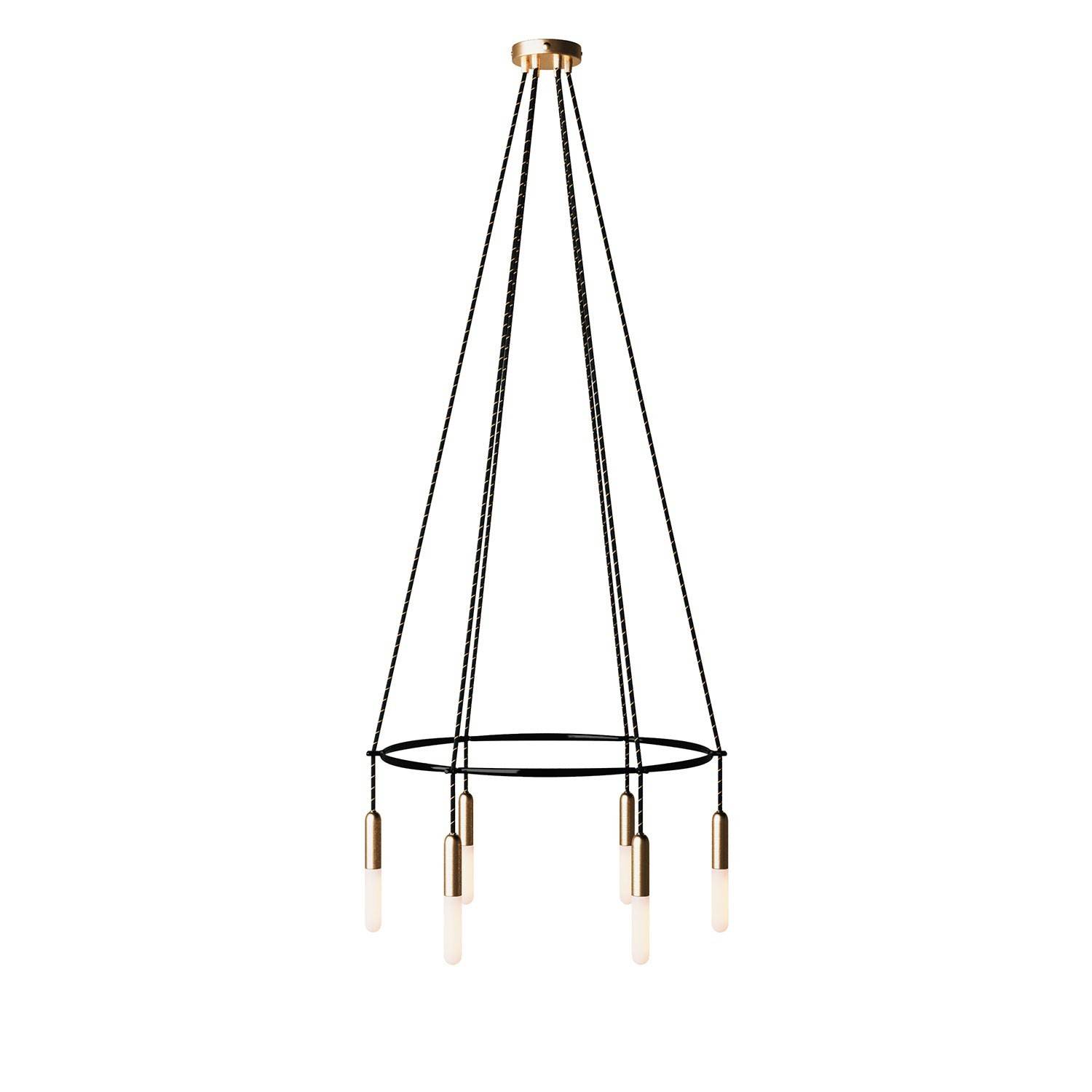 6 Pendels Cage P-Light Lamp