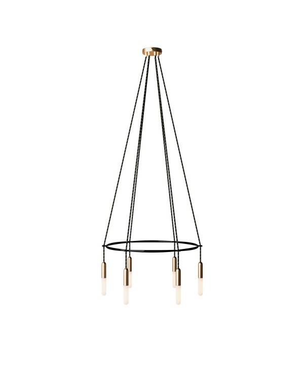 6 Pendels Cage P-Light Lamp