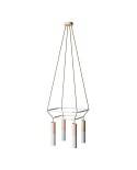 4-falds 2 Cage Tub-E14 Double Lamp