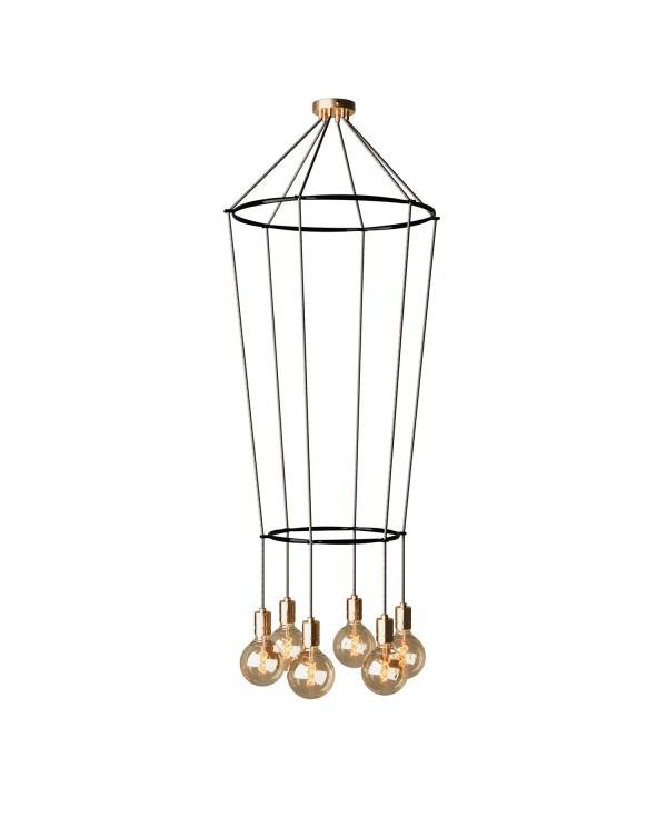 6-fall 2 Cage Globe Lamp