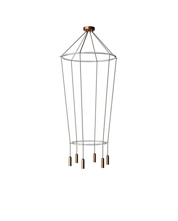 6-faldet 2 Cage P-Light lampe