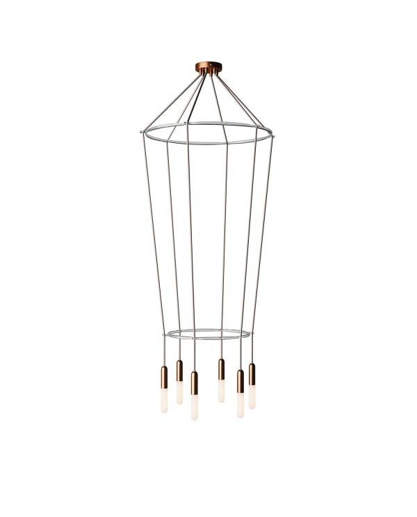 6-faldet 2 Cage P-Light lampe