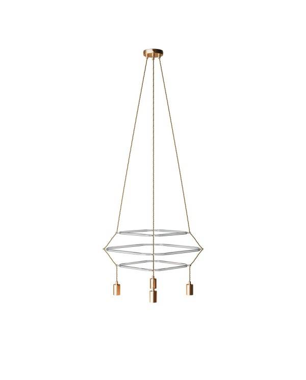 4 Pendels 3 Ringen Cage Rodi Lamp