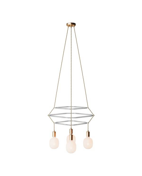 4 Pendels 3 Ringen Cage Rodi Lamp