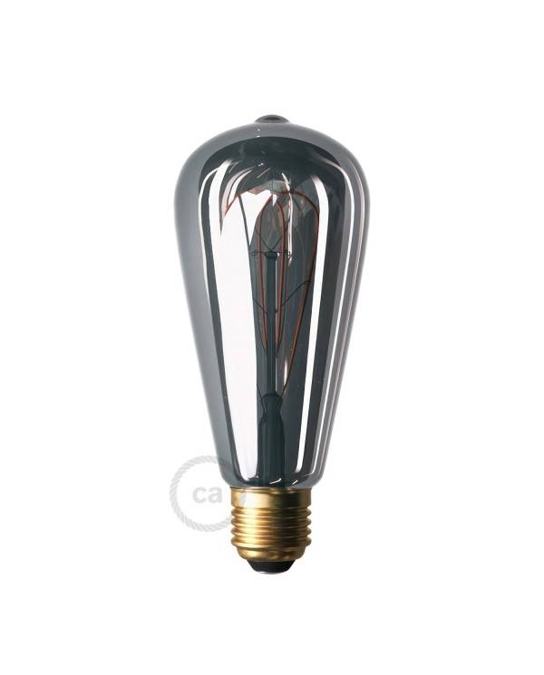 6-faldet 3 Cage Edison ST64 lampe med 3 bur