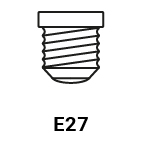 E27 to gniazdo żarówki, które jest popularne w Europie. Jest to standardowe gniazdo używane do zamocowania żarówki w lampach i innych oświetleniowych urządzeniach. (2)